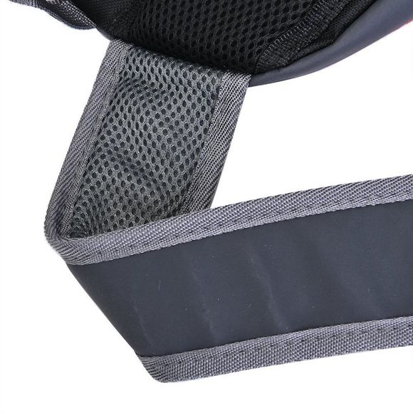 Blue and Grey Nylon Pet Bag with Adjustable Padded Straps - Picture 6 of 6